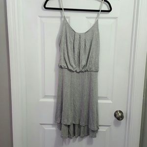 Gray knit dress